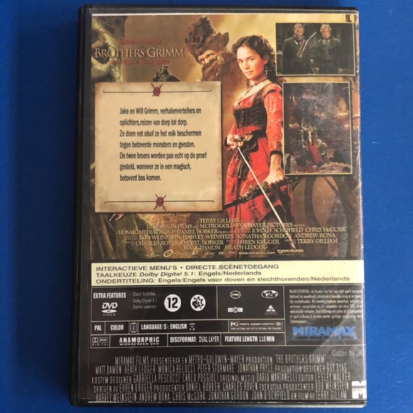 10/$20 DVD - The Brothers Grimm - Once Upon a Time- movie with Matt Damon - Picture 3 of 3